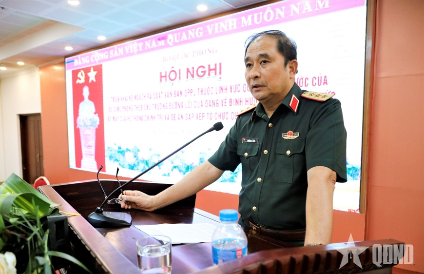 Bộ Quốc phòng triển khai kế hoạch rà soát văn bản quy phạm pháp luật